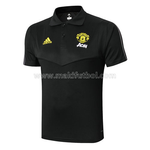 camiseta manchester united polo 2019-20 negro